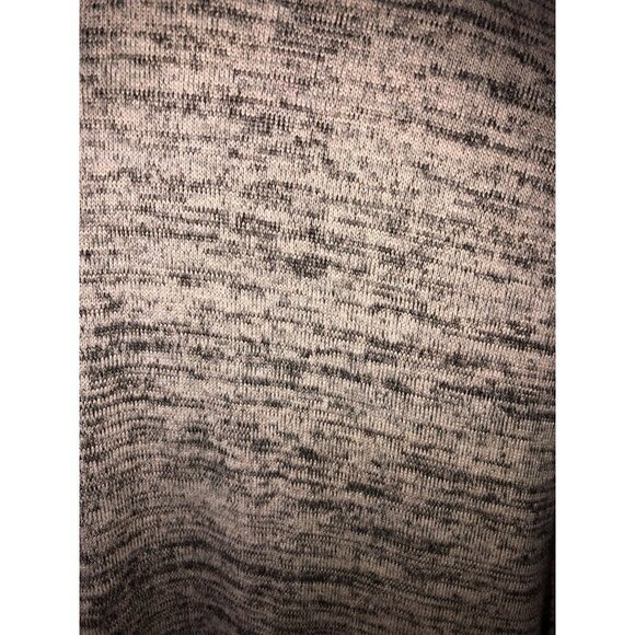 Logo Lori Goldstein Size M Zip Front Cardigan Tunic Shacket Mixed Media Beige - Picture 7 of 11